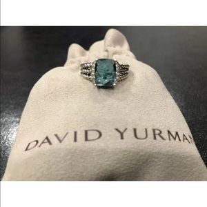 David Yurman Hampton blue ring size 7.5